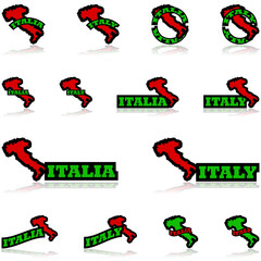 Italy icons