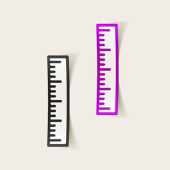 realistic design element: ruler