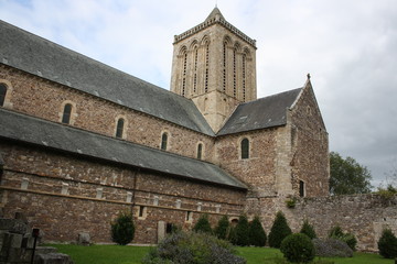 Fototapeta na wymiar abbaye normande
