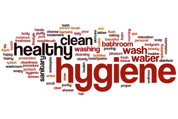 Hygiene word cloud