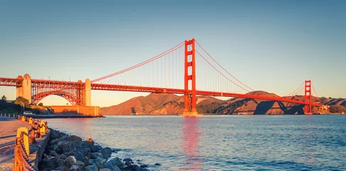 Fotobehang Golden Gate Bridge © sborisov