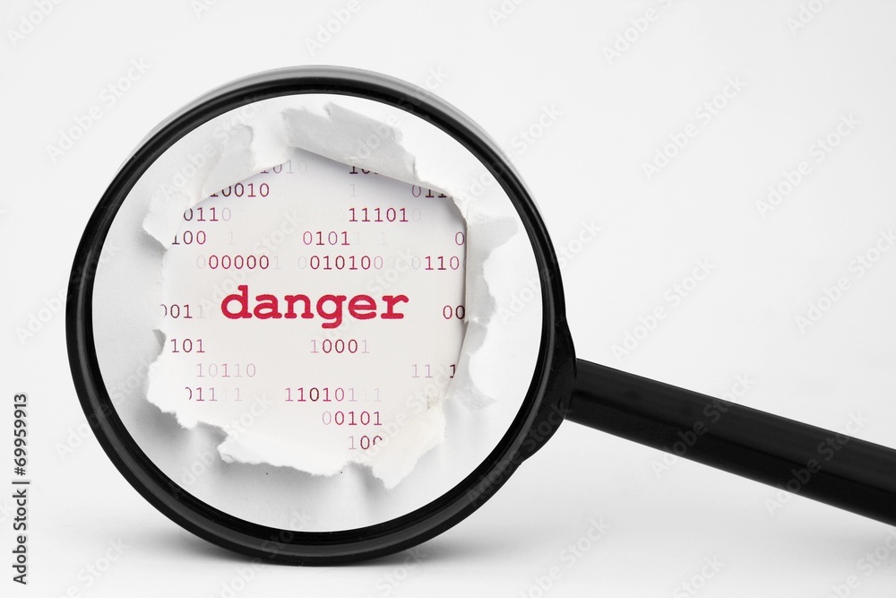 Canvas Prints Web danger search concept