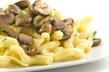 Pasta Dish Gigli Con Funghi