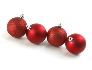 Christmas Red Balls Line