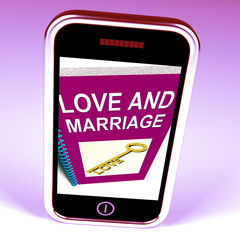 Love and Marriage Phone Represents Keys and Advice for Couples