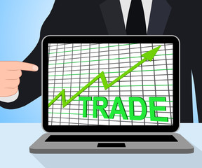 Trade Chart Graph Displays Increasing Trade Or Trading