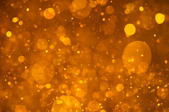 golden shiny bokeh background