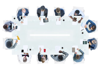 Group of Business People Having a Meeting