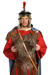 Fototapeta premium Roman Soldier Holding Crown of Thorns