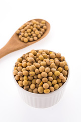 Soybean isolated on white background