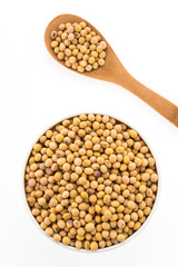 Soybean isolated on white background