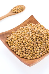 Soybean isolated on white background