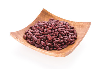 Red beans kidney isolated on white background