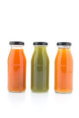 Juice bottle isolated on white background