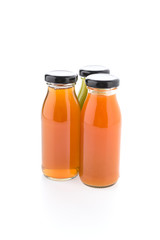 Juice bottle isolated on white background