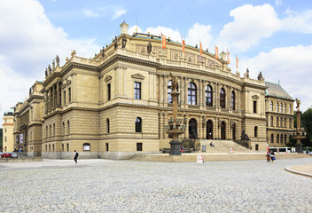 Fototapeta na wymiar Rudolfinum - Philharmonic and Gallery in Prague.