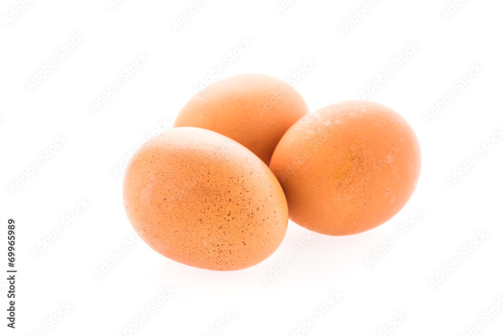 Canvas Prints Eggs isolated on white background