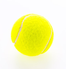 Tennis ball isolated on white background