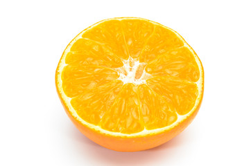 orange sliced on background