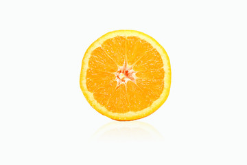 orange on white background