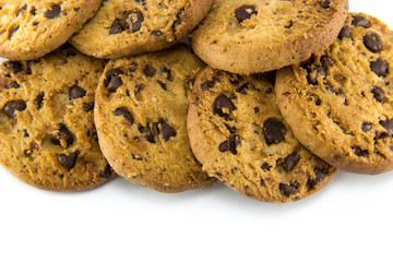 Cookies on a white background