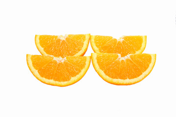 orange on white background