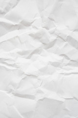 Crushed white paper