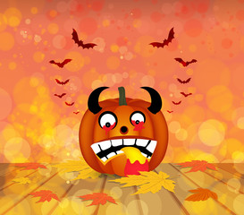 pumpkin autumn background
