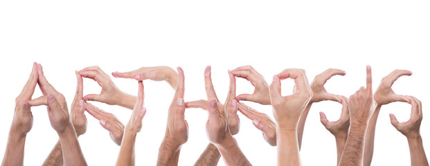 hands form the word arthrosis