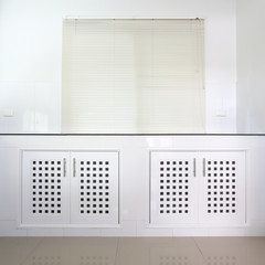 white kitchen room