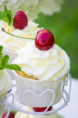 Cupcake with a cherry