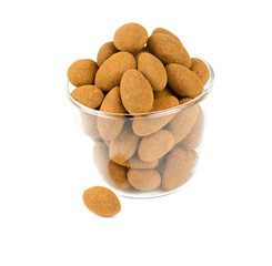 almonds in chocolate with cinnamon