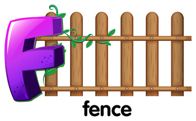 A letter F for fence