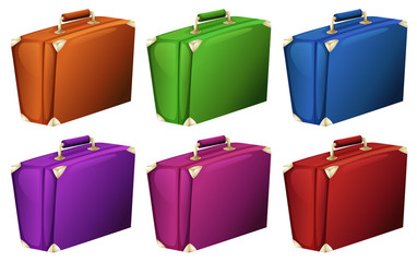 Colourful suitcases