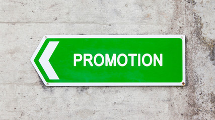 Green sign - Promotion