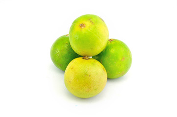 Asian Lemon On White Background