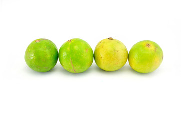 Asian Lemon On White Background