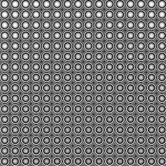 3d circular abstract tiled mosaic backdrop in black and white