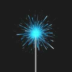 Fototapeta premium vector modern fireworks on black background