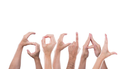 hands form the word social