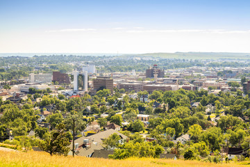 Panorama of Rapid City, South Dakota.