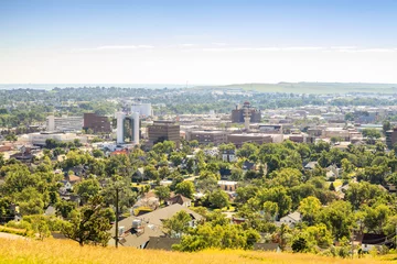 Fototapeten Panorama of Rapid City, South Dakota. © malajscy