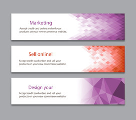 Abstract light purple banner