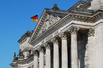 Fototapeta na wymiar Reichstag government building, Berlin, Germany