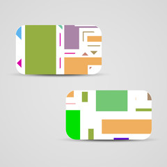 Vector business-card  set for your design