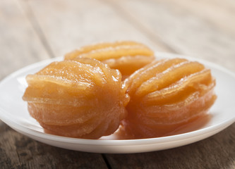 Close up of a middle eastern sweet
