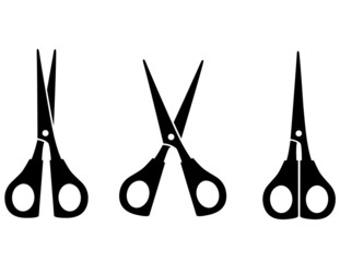 black scissors silhouette