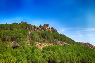 Fototapeta na wymiar beautiful scenery of the Rocky Mountains in Spain