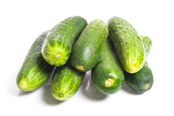 Green cucumbers