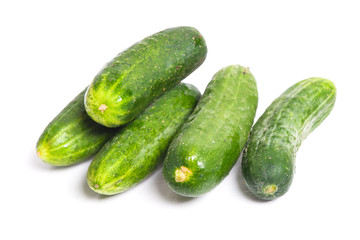 Green cucumbers